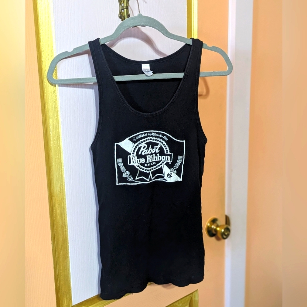 Vintage 90's XL black PBR ribbed tank